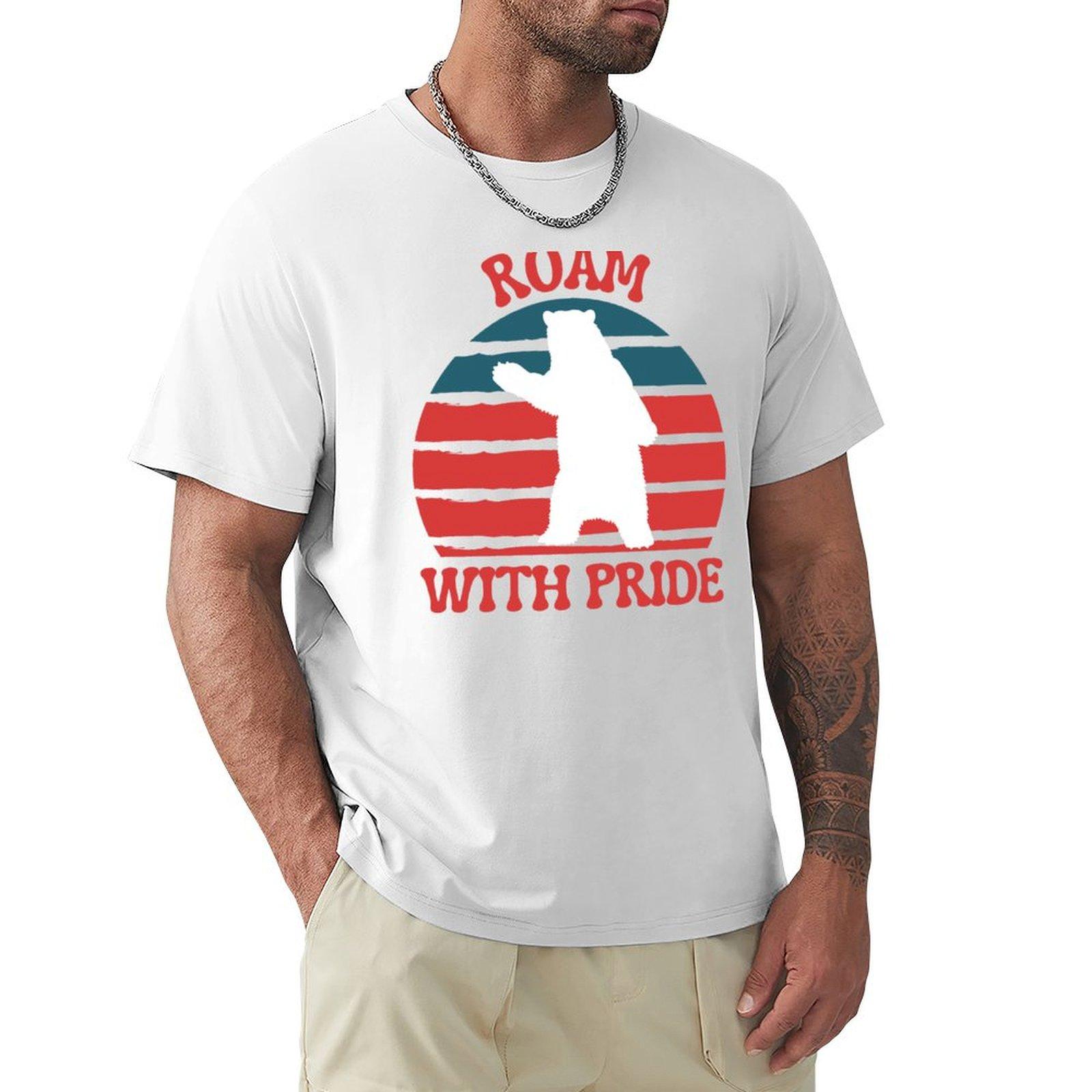 Roam With Pride Tshirt Trendy Casual Short Sleeve Shirt S
