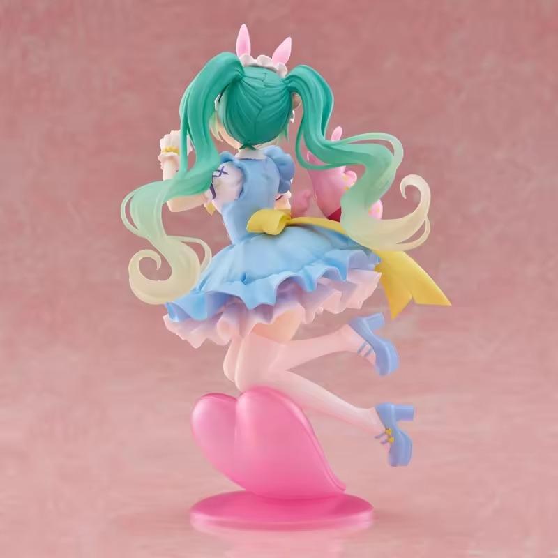 In Stock Genuine Model Taito Hatsune Miku x Rody 17cm AMP Fairy Tale Figure Pretty Anime Figurine Collection Toys Festival Gift