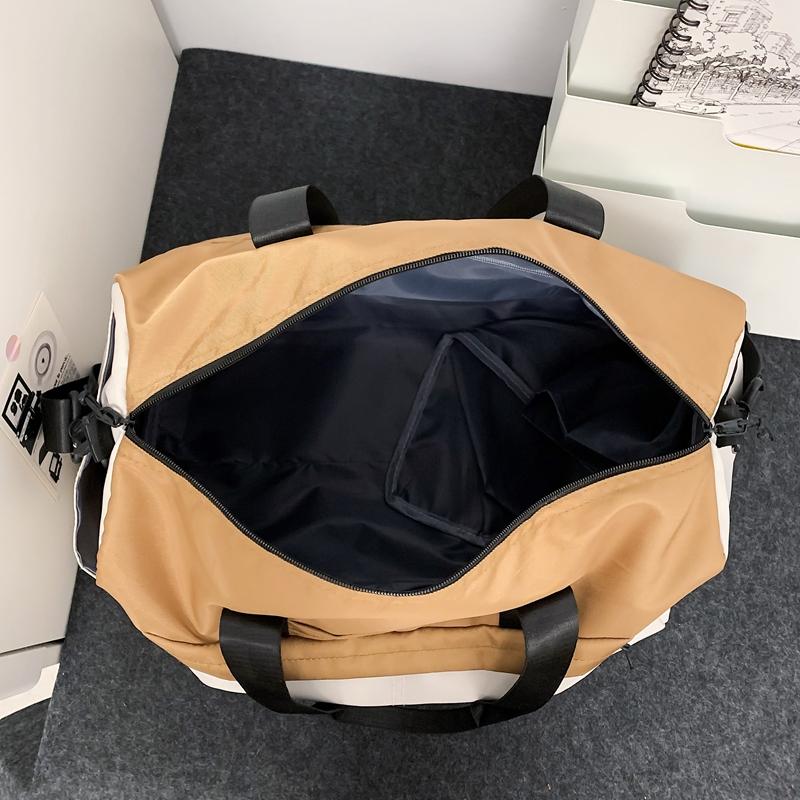 Cestovní taška na krátké vzdálenosti Velkokapacitní obchodní kabelka crossbody Fitness taška Sportovní taška se samostatnou suchou a mokrou přihrádkou Taška na jógu