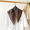 Women's Ethnic Style Leopard Print Scarf - Cotton Linen Silk Blend, Cashew Print, Autumn Accessory