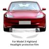 Heenvn For Tesla Model Y /3 Highland 2023 TPU Up Car Window B Pillars Transparent Protective Film Anti-Scratch Car Accessories