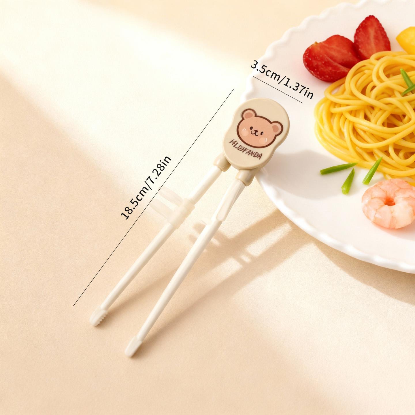 Cartoon Cute Kids Chopsticks Helpers Reusable Children Learning Training Chopsticks Anti Slip Sushi Sticks Portable Tableware