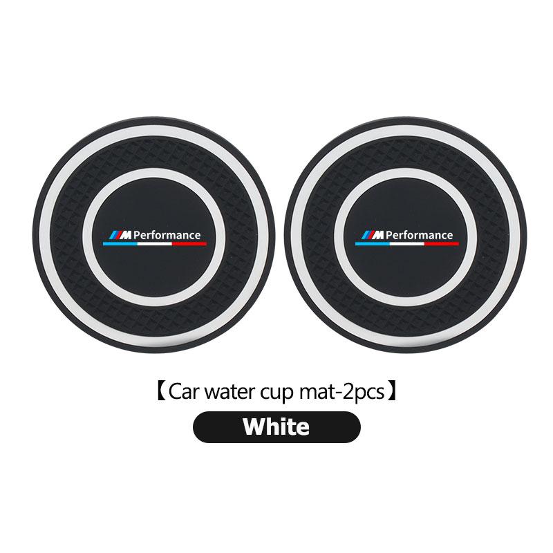 

For BMW 2pcs Silicone Car Anti-Slip Water Cup Pads Durable Car Cup Holder Mat 1 2 3 5 7 Series X1 X2 X3 X4 X5 X6 G20 G30 G11 G12