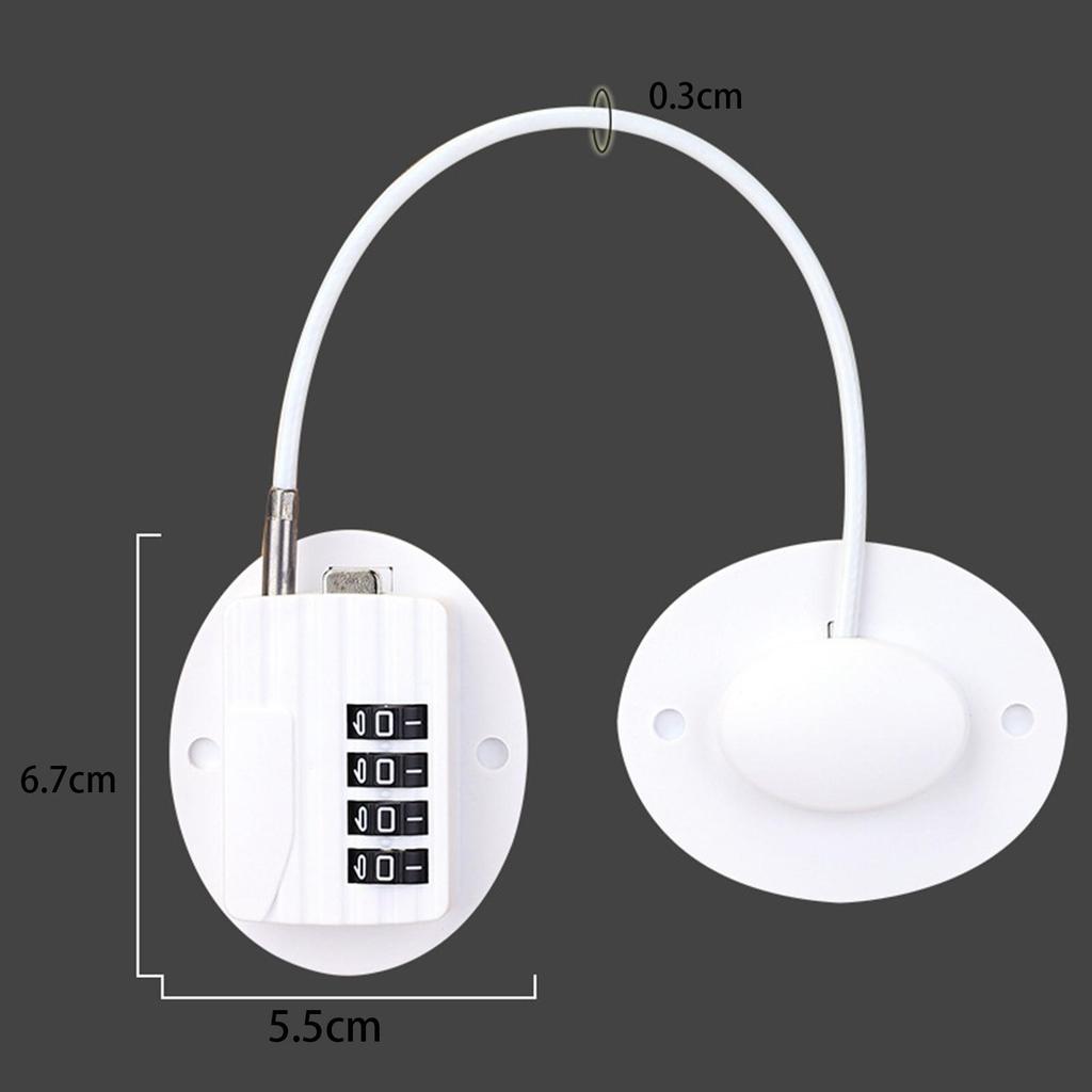 Reliable Child Protection Cabinet Window Lock 4-Digit Self Adhesive Door Lock Effortless Installation