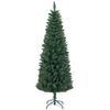 Artificial Christmas Tree 180 cm Slim Christmas Tree with Foldable Steel Stand, 479 Needle Branches Green