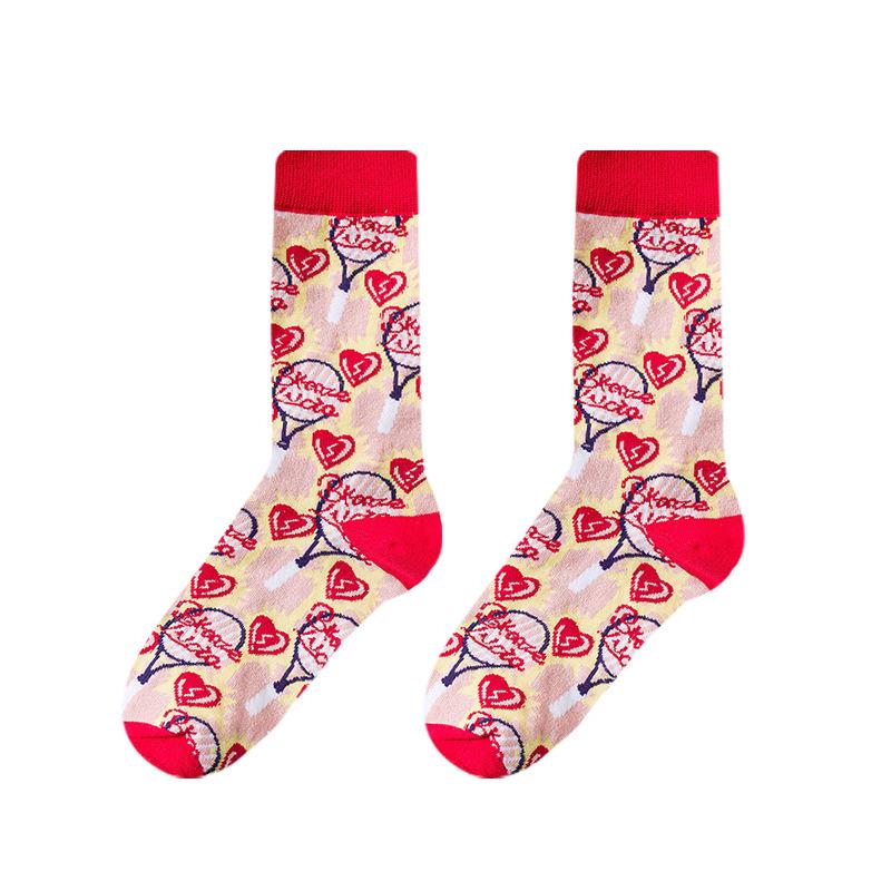 

Трендовые французские носки до середины икры с котятами: Ретро колледж стиль для мужчин и женщин - Литературный весенний хлопок One Size