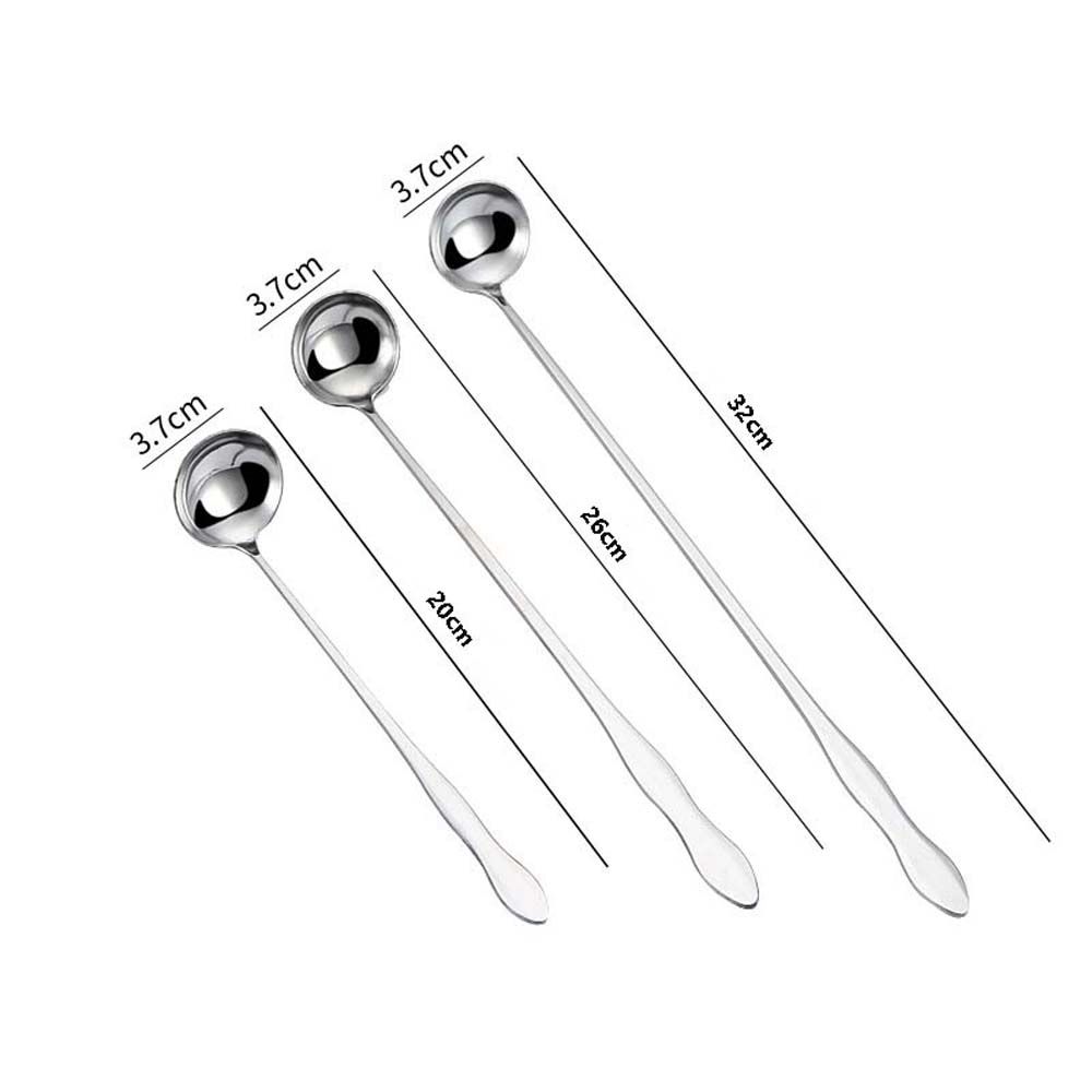 Ice Cream Coffee Mixing Flatware Kitchen Utensil Stirring Spoon Cocktail Spoon Bartender Tool