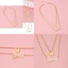 Unique Two Layer Butterfly Necklace With Adjustable Chain For Fashionable Women