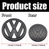 W1481Pc 140mm Car Logo Front Bonnet Hood 100mm Rear Tail Trunk Emblem For Volkswagen Passat 2011 2012 2013 2014 2015 Auto Accessorie