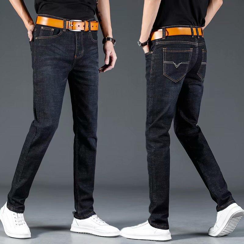 Spring And Summer Men Jeans Straight Loose Fit Youth Fashion Casual Slim-Fit Durable Man Pants