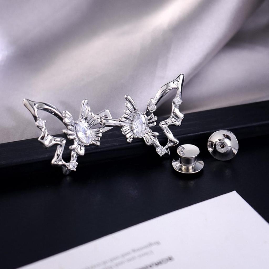 Fashionable Simple Waist Accessory Detachable Non Stitching Button  Butterfly Waist Buckle Minimally Designed Jewelry