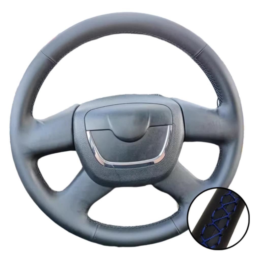 Hand-Stitched Wear Resistant Artificial Leather Citigo 2011-2012 Steering Wheel Cover For Skoda Octavia 2009-2013
