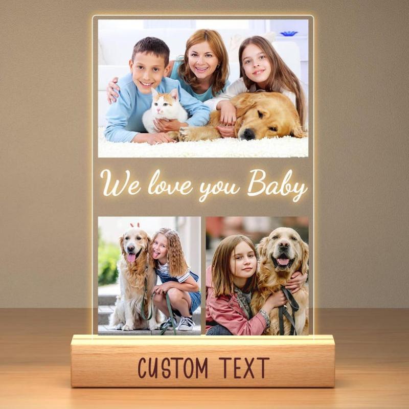 Personalized Pet Memorial Plaque Custom Photo Engraved Name Sympathy Gift for Loss of Dog Cat Remembrance Decor for Pet Owner