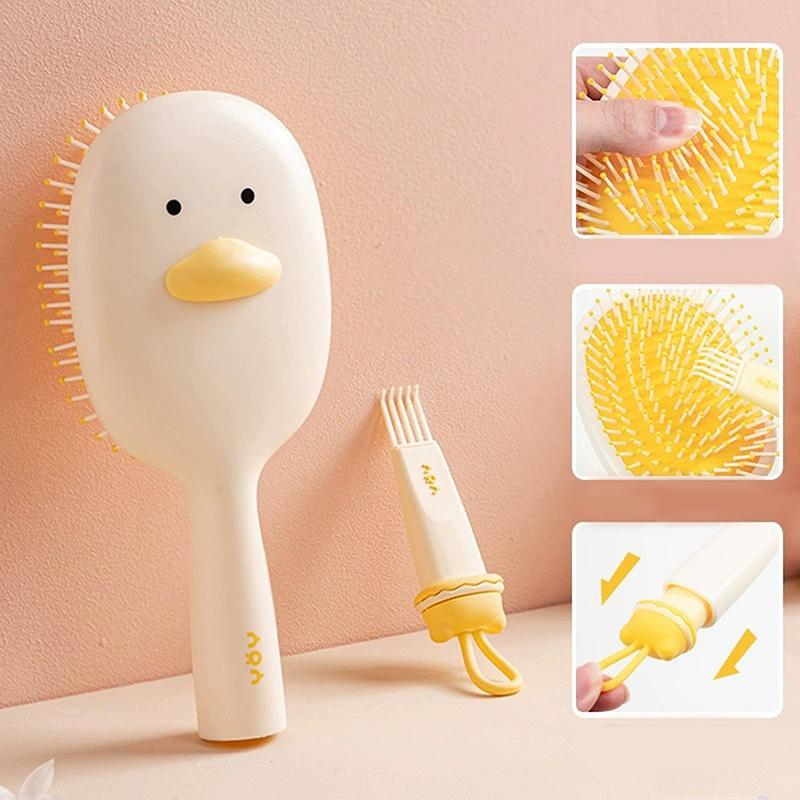 

Милая массажная воздушная подушка для волос, расческа, щетка для кожи головы, расческа, антистатическая, салонная, спа, воздушная подушка, парикмахерский инструмент для укладки жёлтый