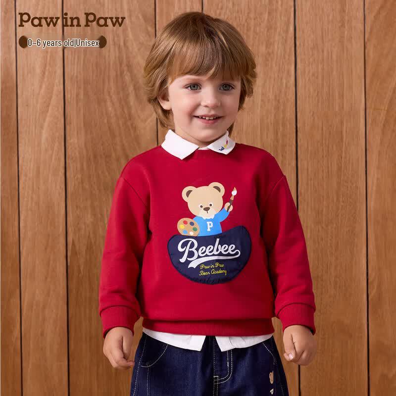 Детская толстовка с длинным рукавом PawinPaw Мультяшный мишка 110