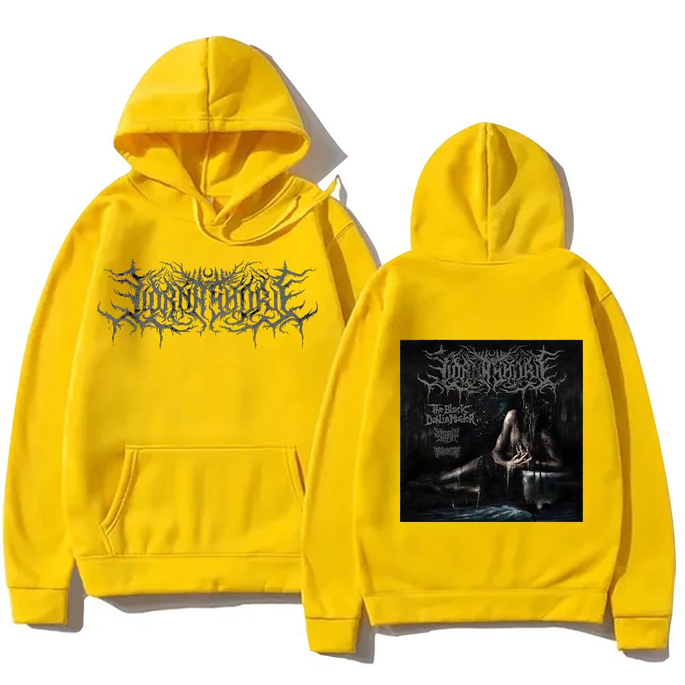 Lorna Shore IFTEFWM Cover Pulover Hanorac cu Glugă Bărbați Femei Vintage Metal Streetwear cu Buzunar Pulovere Largi Casual