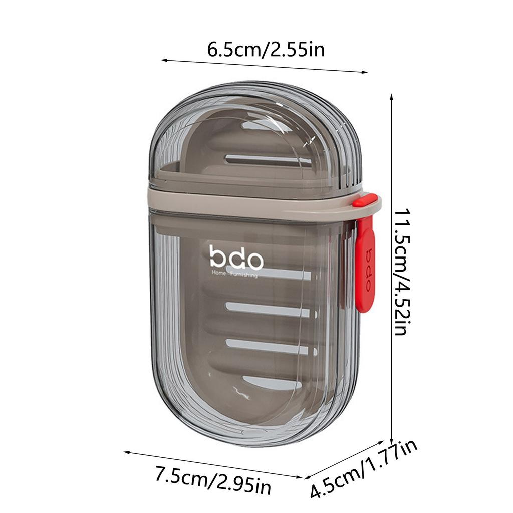 Creative Sealed Drain Portable Small Soap Box Business Trip Convenient Travel Soap Box Light Luxury Travel Soap Box