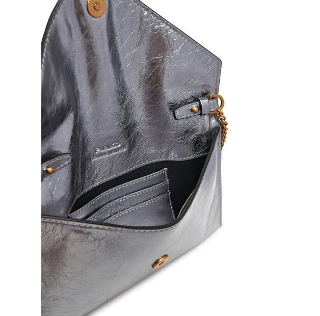 Handbag PINKO Flat Purse Mini AI 25-26 PCPL 105347 A2OT Silver