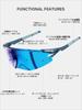 KAPVOE Sports Sunglasses for Men and TR90 Field of UV400 Adjustable Nose Integrated Mirror for and Running Women, Ultra-Lightweight Frame, Ultra-Wide