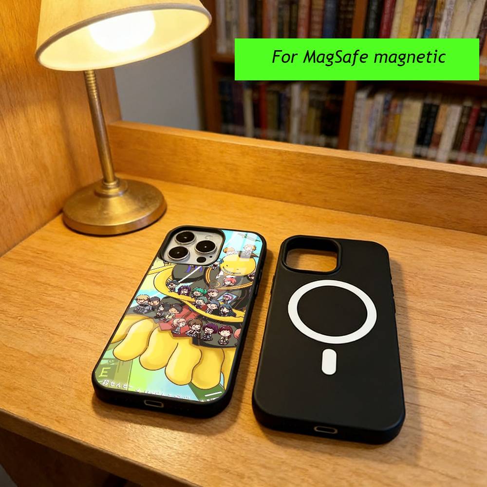 Anime A-Assassination Classroom-m Phone Case For iPhone17,16,15,14,13,12,11 Plus,Pro Magnetic For Magsafe Wireless Charging