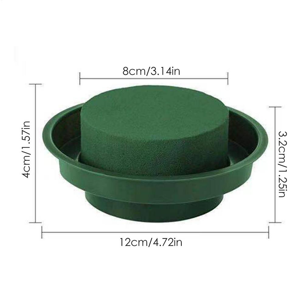 

Floral Flower Foam Kit 10Pcs/set Green Round Foam Blocks Water Retention Foam Bowl For Party Flower Arrangements