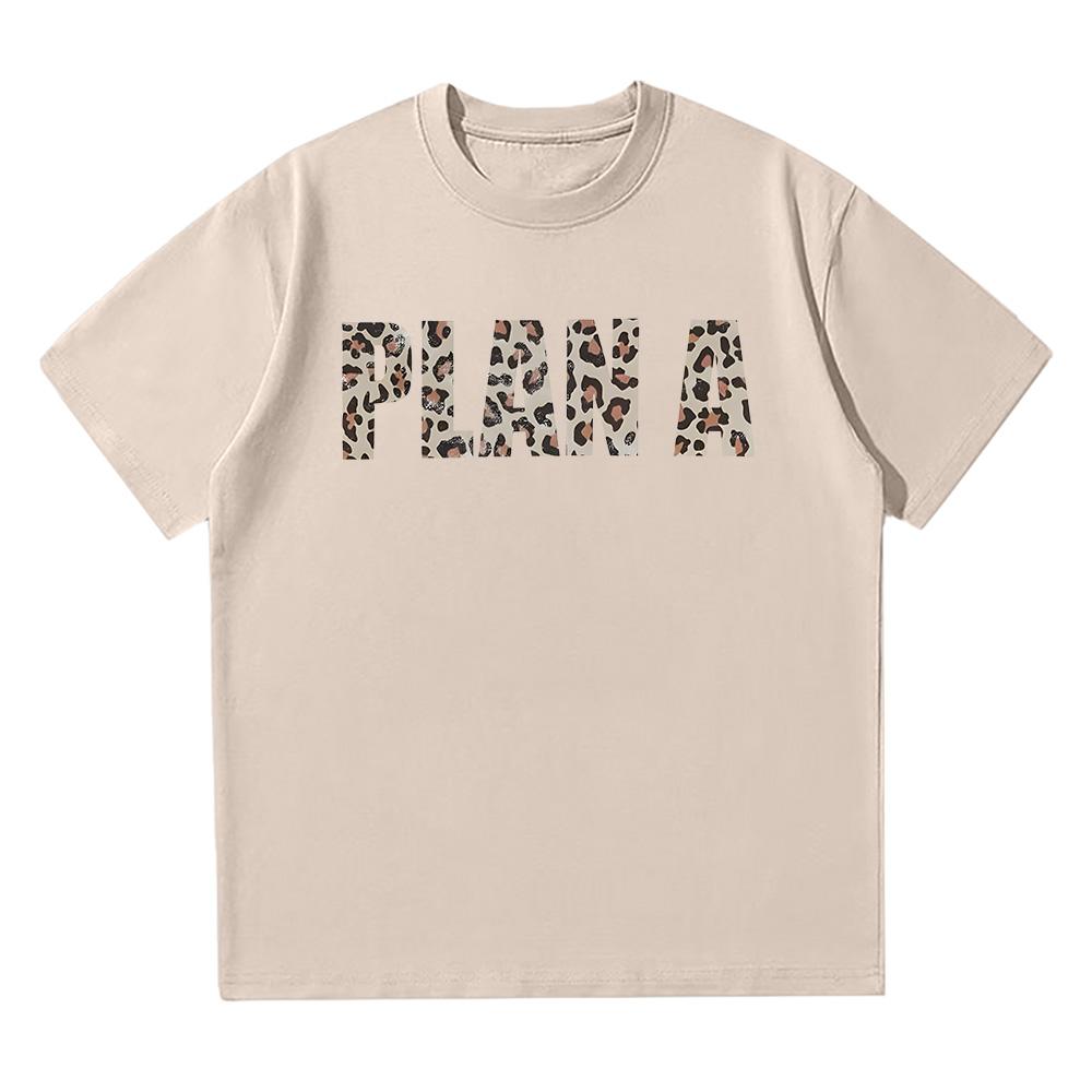 Lil Tecca Plan A Tee Men's Clothing Hip Hop Gothic Harajuku Tshirt Cotton Oversized Streetwear Tees Unisex Leopard Print T-shirt