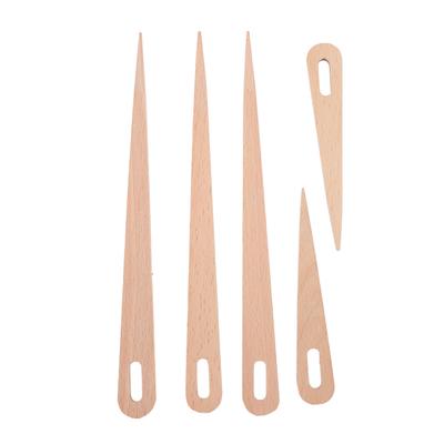 5 Pack Wooden Weaving Crochet Needles DIY Crafts Tool Tapestry Sewing Wooden Big Eye Knitting