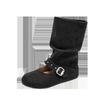 One-pedal medium boots women's autumn new short boots belt buckle thick-soled round head sleeve fashion boots