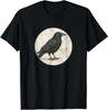 American Crow T-Shirt Retro Bird Tee Design *NEW 10* Colors by Bird.Fan