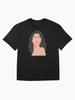Selena Gomez Lineless Illustration Oversized T-Shirt