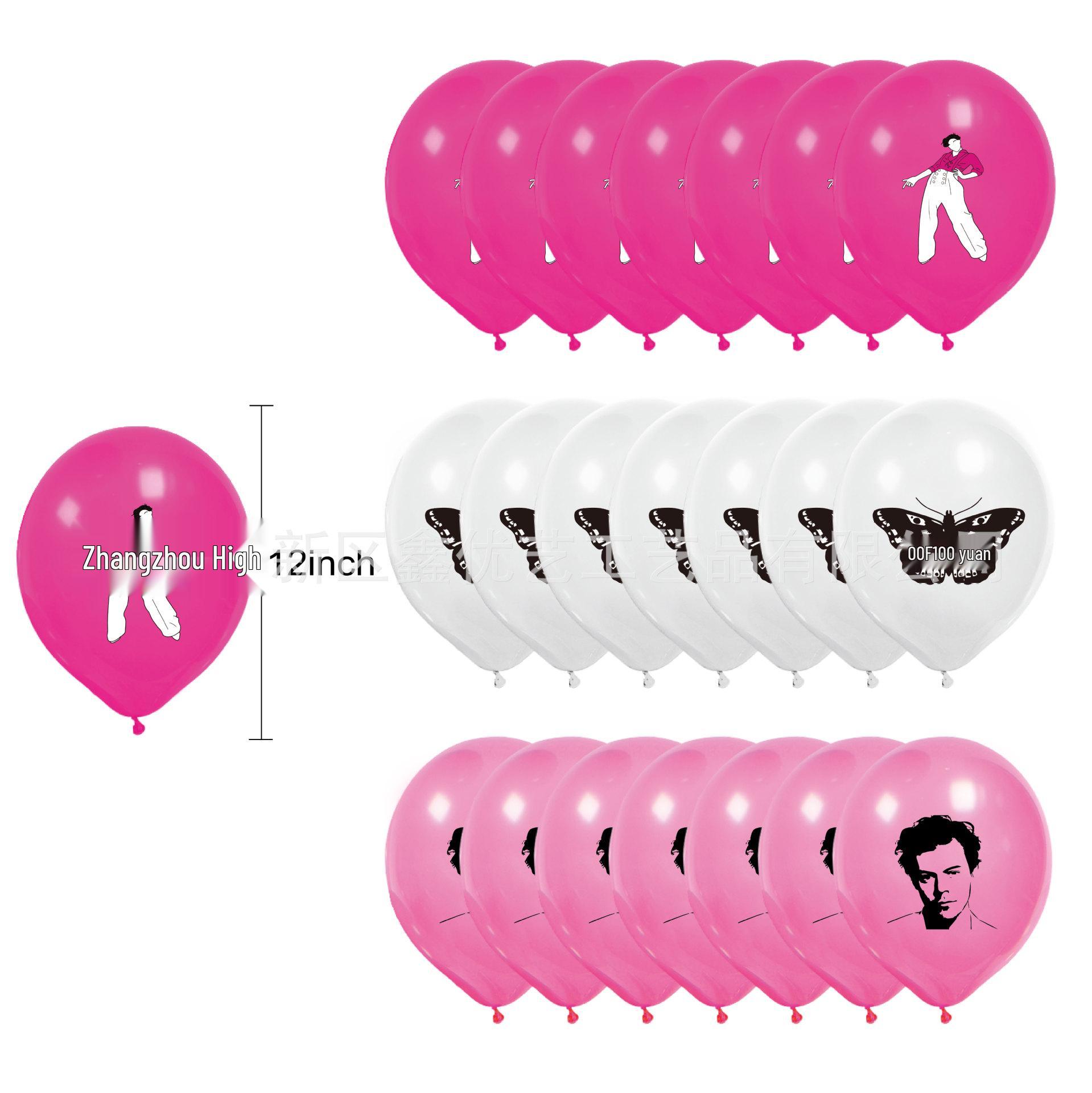 Harry Styles Geburtstagsparty Dekorationsset: Banner & Luftballons