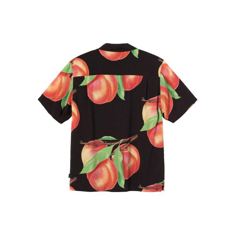 Stussy Peach Pattern Shirt Unisex Shirts Black 1110159