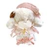 Beret, Cape, Shirt, and Pants 4-piece Set for Dolls 10-15cm Tall, Pink. [Used]