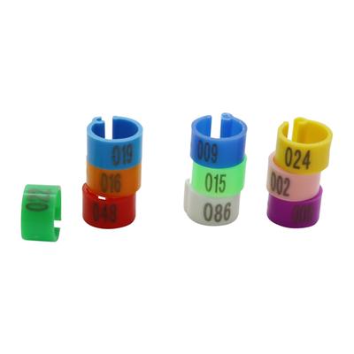 1 Pack Digital Markup Bird Clip Ring Birds Identification Tools 8mm Pigeon Foot Rings Pet Supplies No.001-100