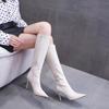 Foreign style fine heel dopamine wear-resistant fashion boots, new niche design, soft sole, not tired feet, long boots