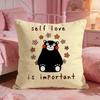 Kkumamons Cute Cartoon Cushion Cover Premium Comfort Reversible Pillow Cove Two In One Design For Any Room  Car Interior