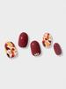 Kiss New York Gelluv My Me Gel Nail Strips 24ct - Burgundy Petal