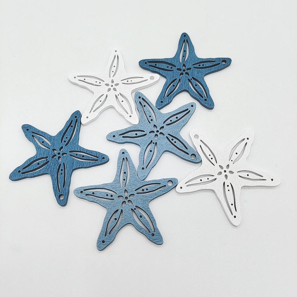 12PCS Wooden Creative Ocean Crafts Ocean Style Wooden Home Decorations and Ornaments