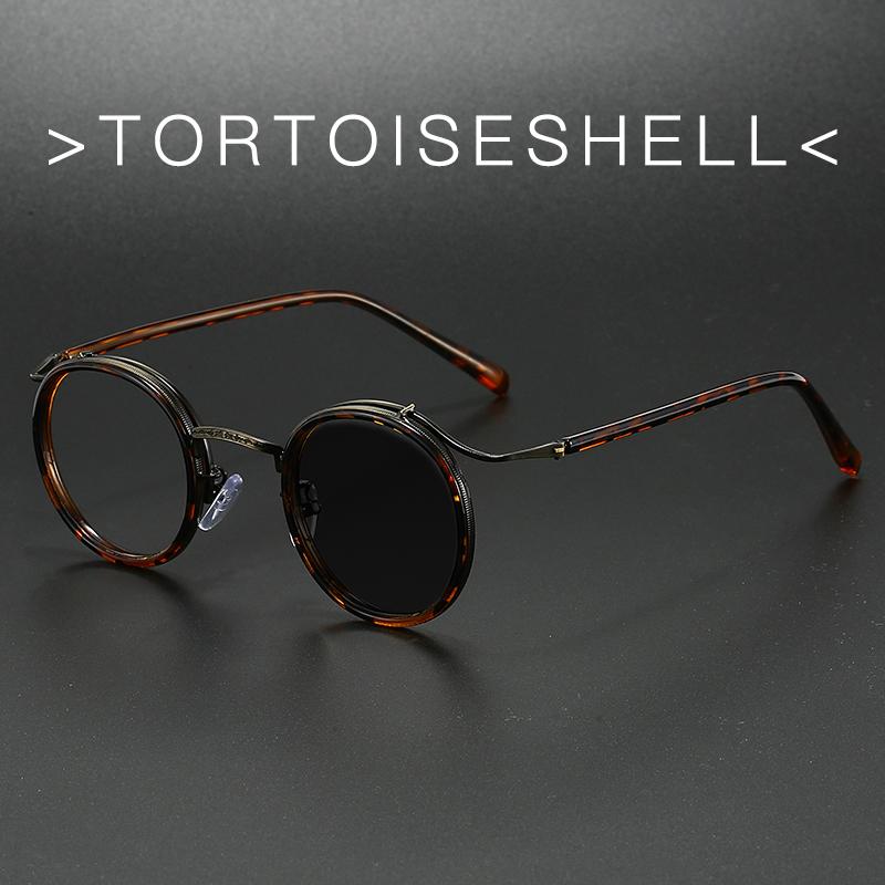 New Retro Brand Design Anti Blue Light Reading Glasses For Men And Women Fashion Korean Round Frame Presbyopic Glasses