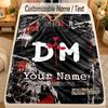 FlaneldeckeDepeche Mode Benutzerdefinierter Name Text Personalisierte Weiche Warme Überwurfdecke Heimdekoration Geschenk
