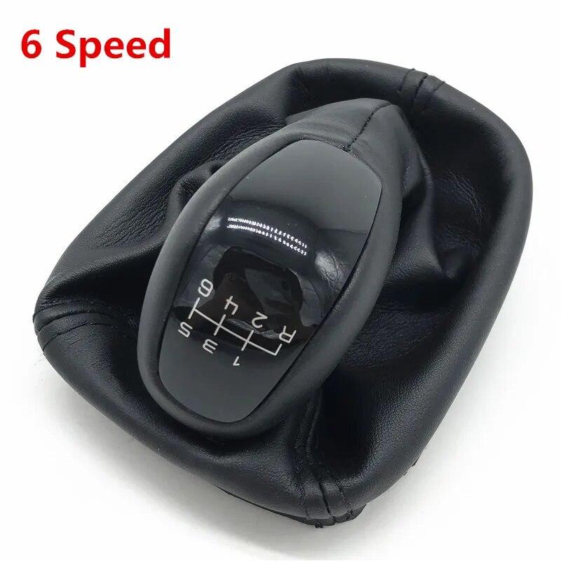 5/6 Speed Car Styling Gear Shift Knob For Mercedes Benz C Class W203 S203 Stick Lever Knob Shifter Leather Gaitor Boot Cover