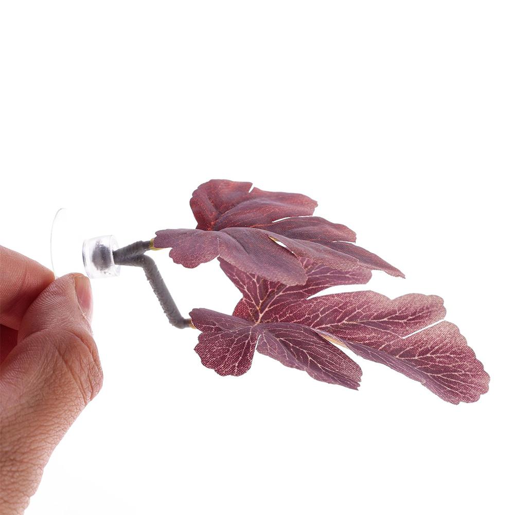 

Гамак-листок для петушка с присоской Искусственное аквариумное растение Кровать для отдыха для рыбки петушка Декоративное плавающее растение для аквариума XK6