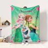 Custom Name Fairy Tale Flannel Blanket Throw Blanket Soft Warm Sofa Bed Decor Unique Gift