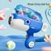 Cross-Border Whale Sticky Ball Gun: Interactive Shooting Toy for Kids and Parents