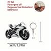 2D Flat Motorcycle Fishing Reel Drum Boots Keychain Lovely Bag Pendant Great Party Favor Gift for Close Friends