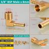 1BSP Anschluss 6 8 10 12 13 14 16mm Schlauchstutzen Gewindeanschluss 1/8 1/4 3/8 1/2 3/4 Gewinde Messing Rohrverschraubungen Winkel Pagode