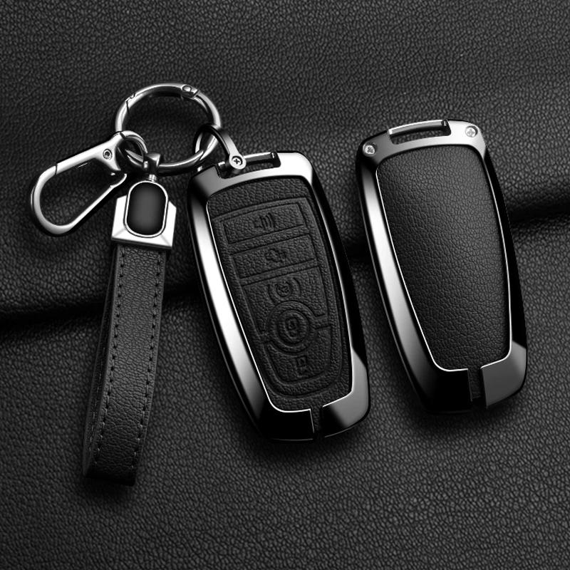 Car Sticker 2026 For Ford Alloy Style Car Key Case Cover Shell For Ford Maverick Focus Edge Explorer Expedition Everest Fusion M