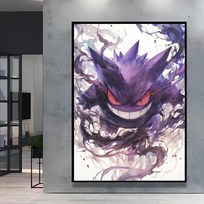 Classic Anime Canvas Posters Pokemon Pikachu Kids Gifts Eeveelution Canvas Painting Cool Wall Art Picture Home Bedroom