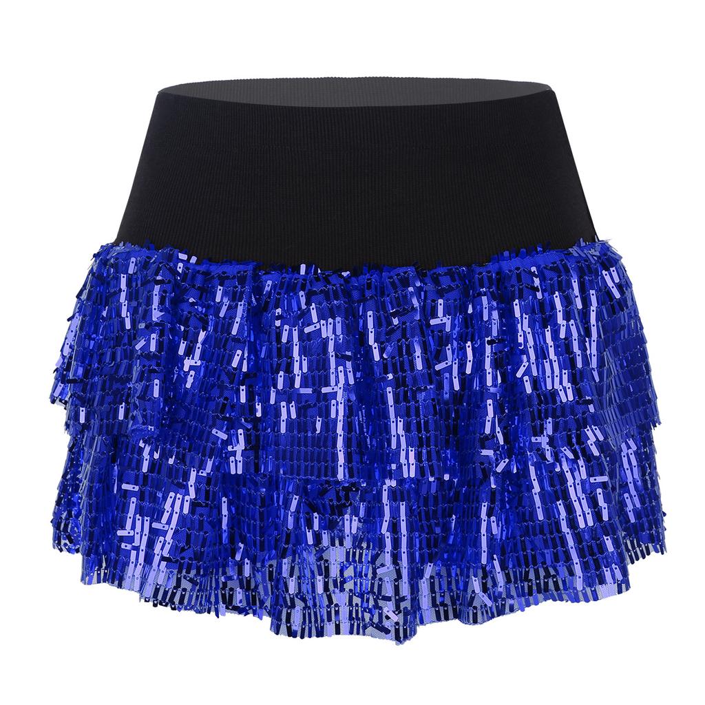 sequin running skirt