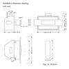 Replacement Drawer Lock Catch Convenient Push Button Lock Durable for Motorhomes Keep Belongings Secure & Organized